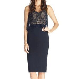 Dress The Population Paula Dress Womens XS Elegant Simple Chic Lux